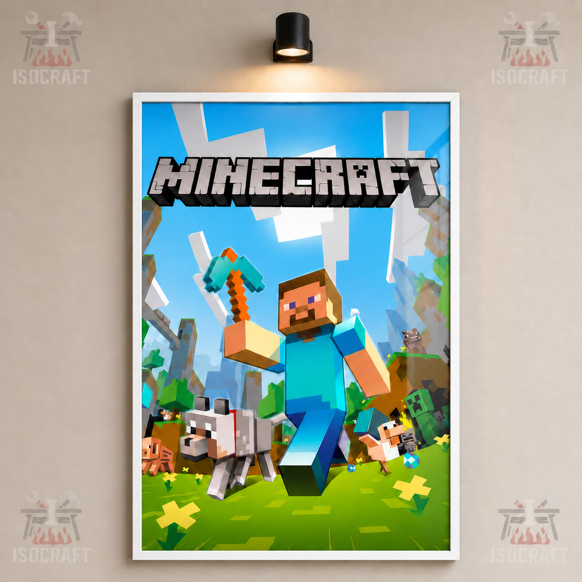Tableau Plexiglas Minecraft