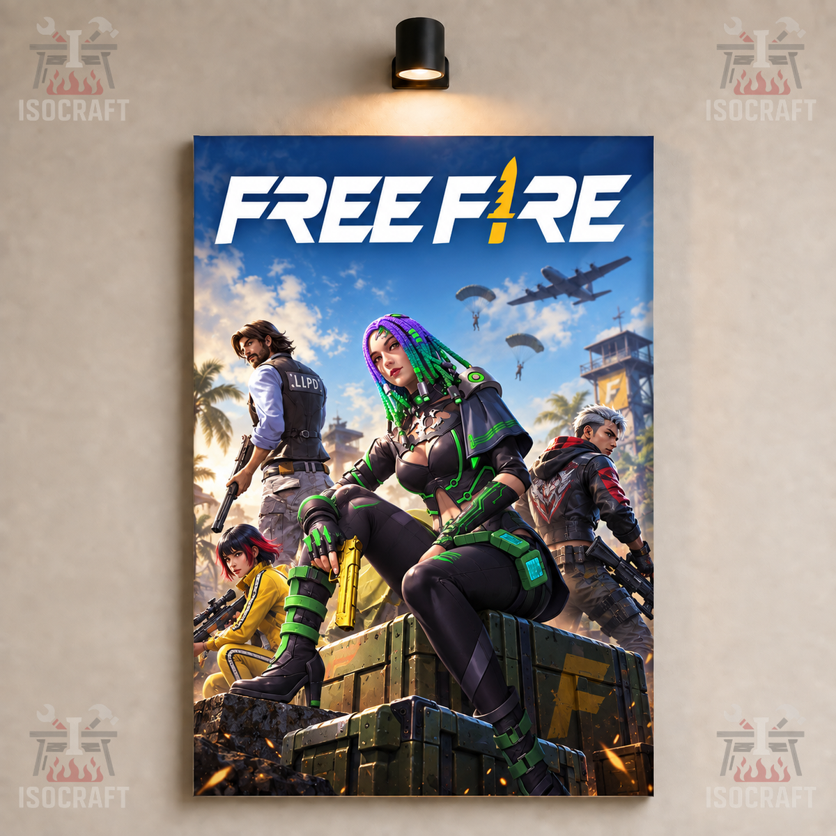 Tableau Plexiglas Free Fire