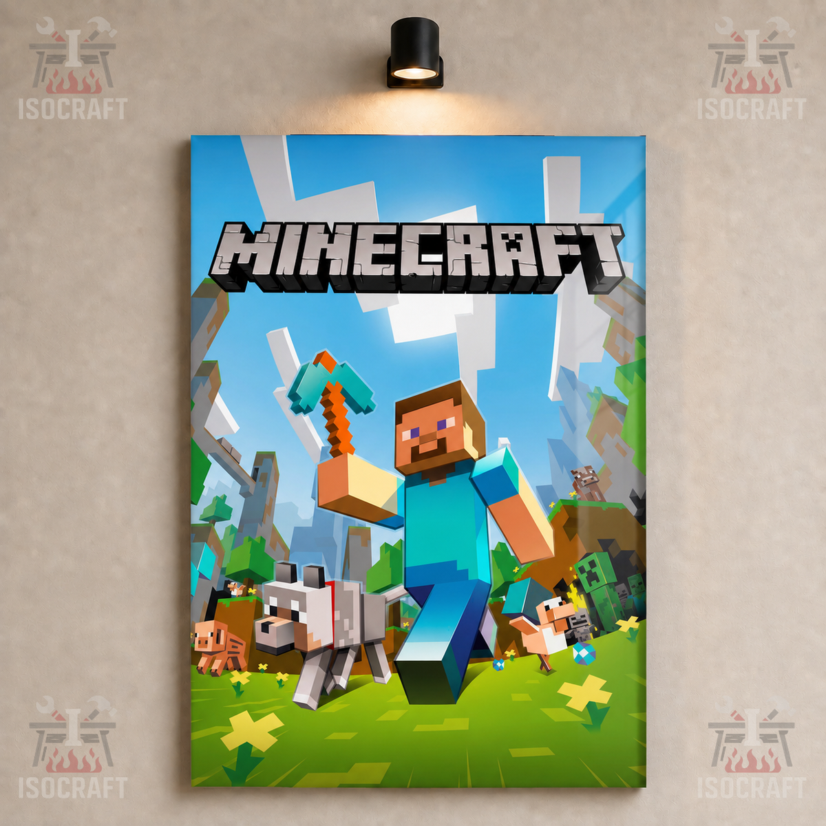 Tableau Plexiglas Minecraft